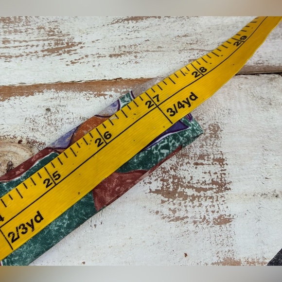 JORDACHE retro abstract artsy necktie 80s men’s tie EUC floral vintage formal - Picture 11 of 12